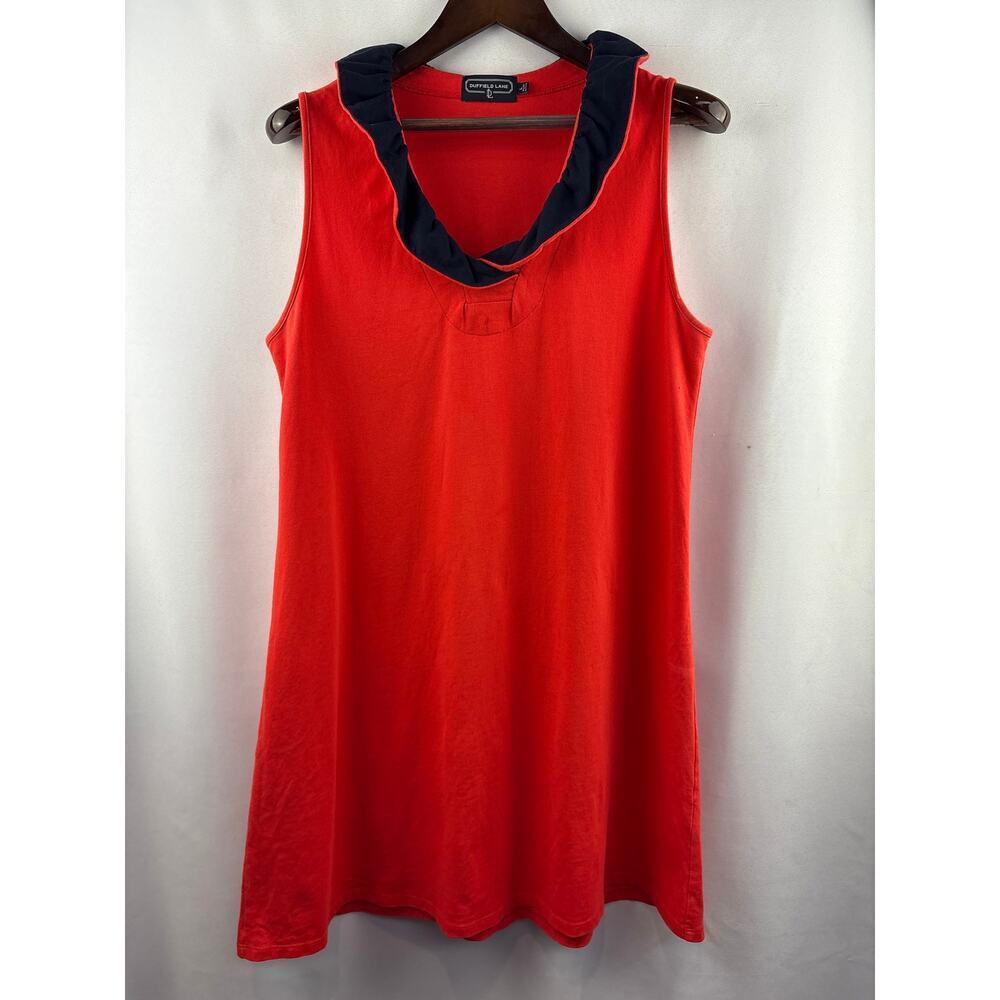 Women’s Duffield Lane Large Blood Orange Sleeveless Dress